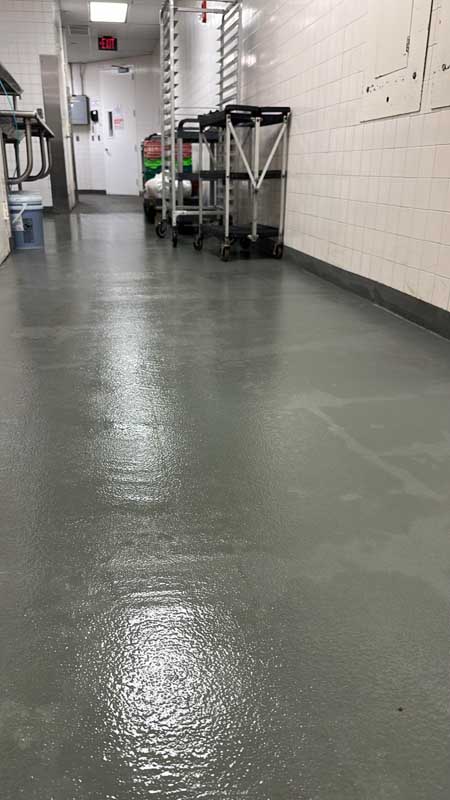 Restaurant floor and tile cleaning services showing floor after cleaning serving Columbus, Cleveland, Cincinnati, Dayton, Springfield, Newark, Akron, Canton, Medina, Delaware, Marion, Mansfield, Ohio
